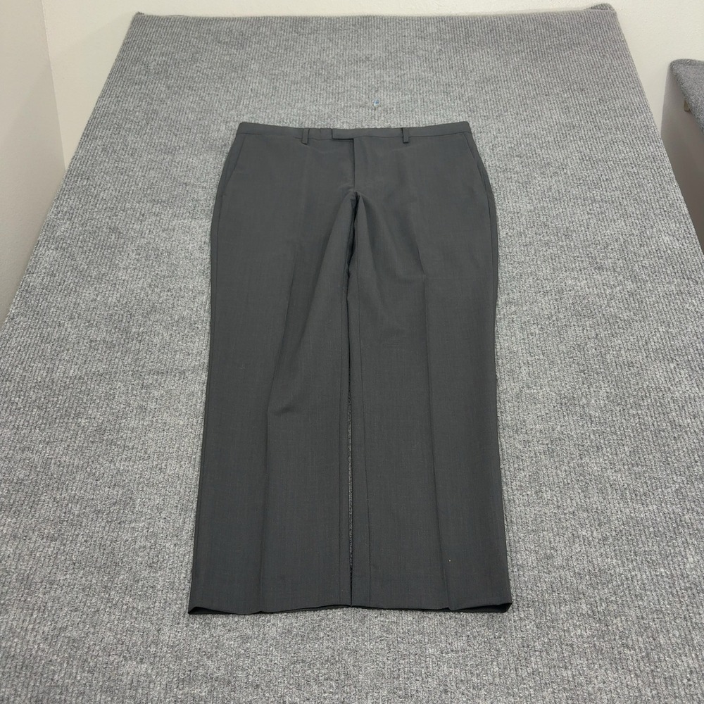 Banana Republic Dress Pants Mens 36 Gray Wool Marzotto Italian Slim Fit Business